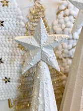 Charger l'image dans la galerie, Sapin bois blanchi ligné PM H27xL7cm
