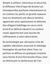 Charger l'image dans la galerie, Diffuseur électrique de brume parfumée Les Intemporelles en verre 100ml
