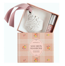 Charger l'image dans la galerie, Boîte décor parfumé et concentré de parfum Gourmandise d’été - Macaron Framboise
