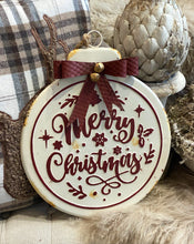 Charger l'image dans la galerie, Plaque métallique à suspendre Merry Christmas H38xL32cm
