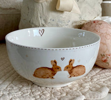 Charger l'image dans la galerie, Bol céramique ivoire/brun 14cm
