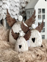 Charger l&#39;image dans la galerie, Ange bois/métal rouillé MM H14xL13cm
