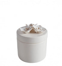 Charger l'image dans la galerie, Pot à coton Amour de Fleurs céramique blanc/doré
