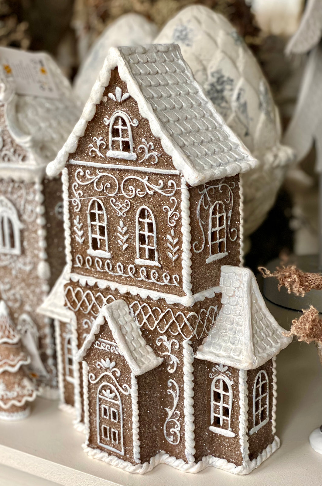 Maison pain d’épice lumineuse H33xL23xP11cm ( expédition uniquement Belgique)