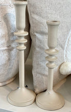 Charger l'image dans la galerie, Bougeoir métallique beige PM H25xL10cm ( sans la bougie)
