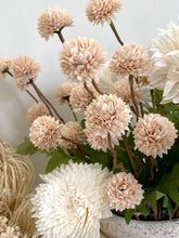 Charger l'image dans la galerie, Branche fleurie artificielle vieux rose 35cm
