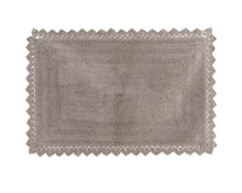 Charger l&#39;image dans la galerie, Tapis coton taupe rectangulaire 45x70cm
