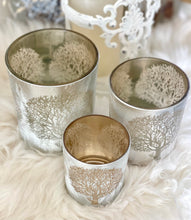 Charger l&#39;image dans la galerie, Photophore champagne arbre GM H13xL10cm
