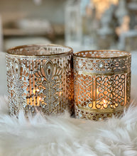 Charger l&#39;image dans la galerie, Photophore antique laiton H16xL10cm
