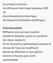 Charger l'image dans la galerie, Diffuseur électrique de brume parfumée Les Intemporelles en verre 100ml
