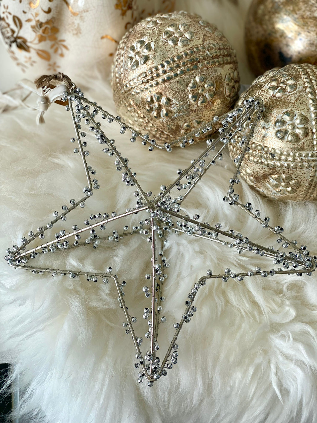 Étoile métallique grelots GM 20cm