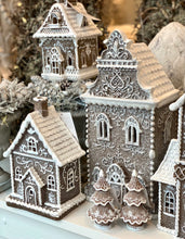 Charger l&#39;image dans la galerie, Maison pain d’épice lumineuse H35xL17xP15cm (expédition uniquement Belgique)
