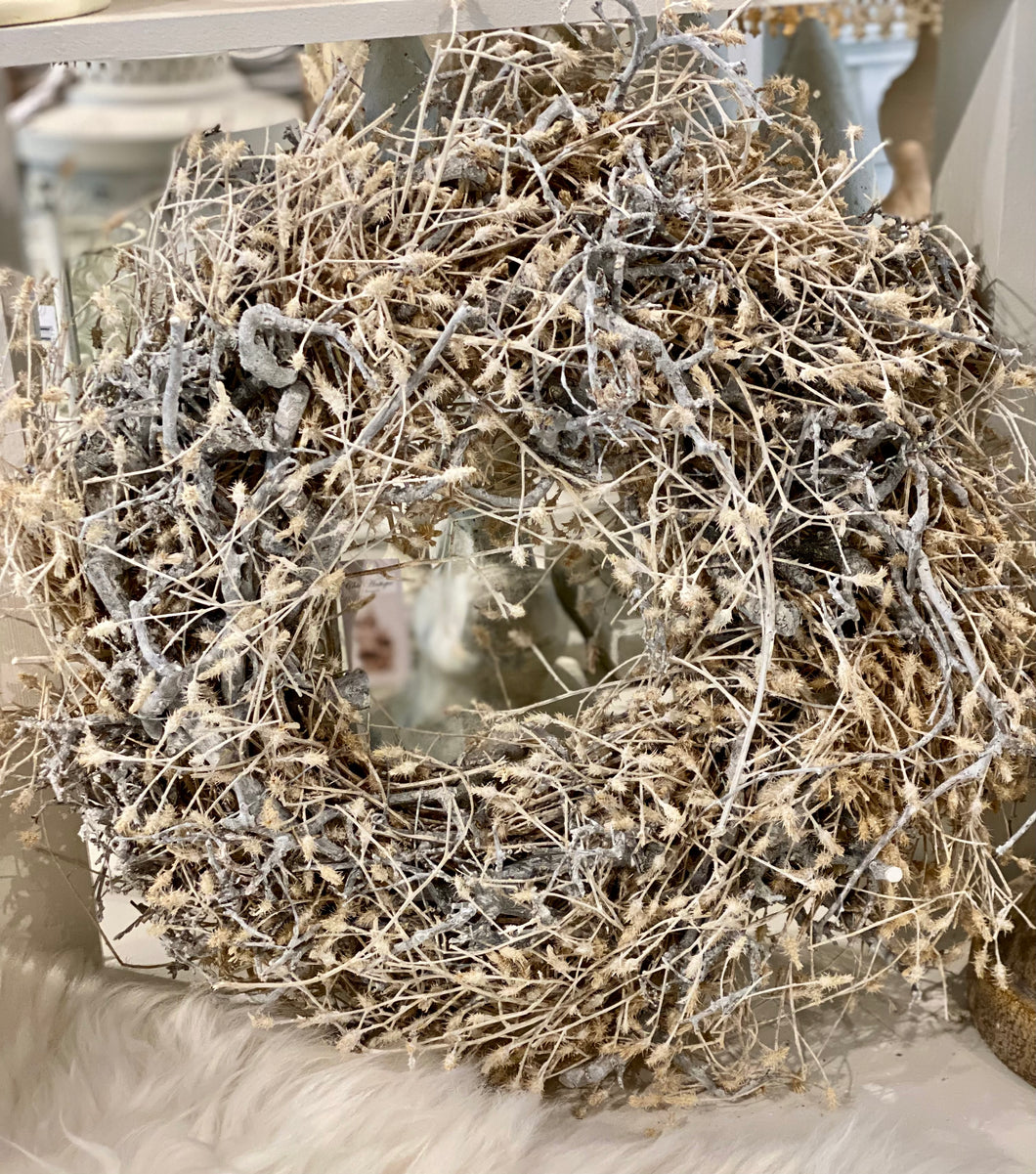 Couronne naturelle Asparagus crème 45cm