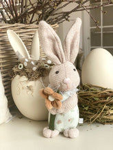 Charger l'image dans la galerie, Lapin fillette en peluche H30xL12cm
