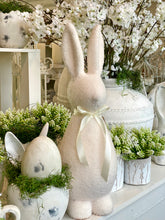 Charger l'image dans la galerie, Lapin bouclette blanc cassé MM H35xL11cm
