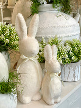 Charger l'image dans la galerie, Lapin bouclette blanc cassé MM H35xL11cm
