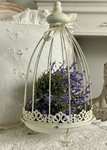 Charger l'image dans la galerie, Cage métallique antique crème H40xL22cm
