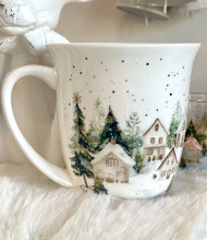 Charger l'image dans la galerie, Mug céramique décor chalets H11xL13cm

