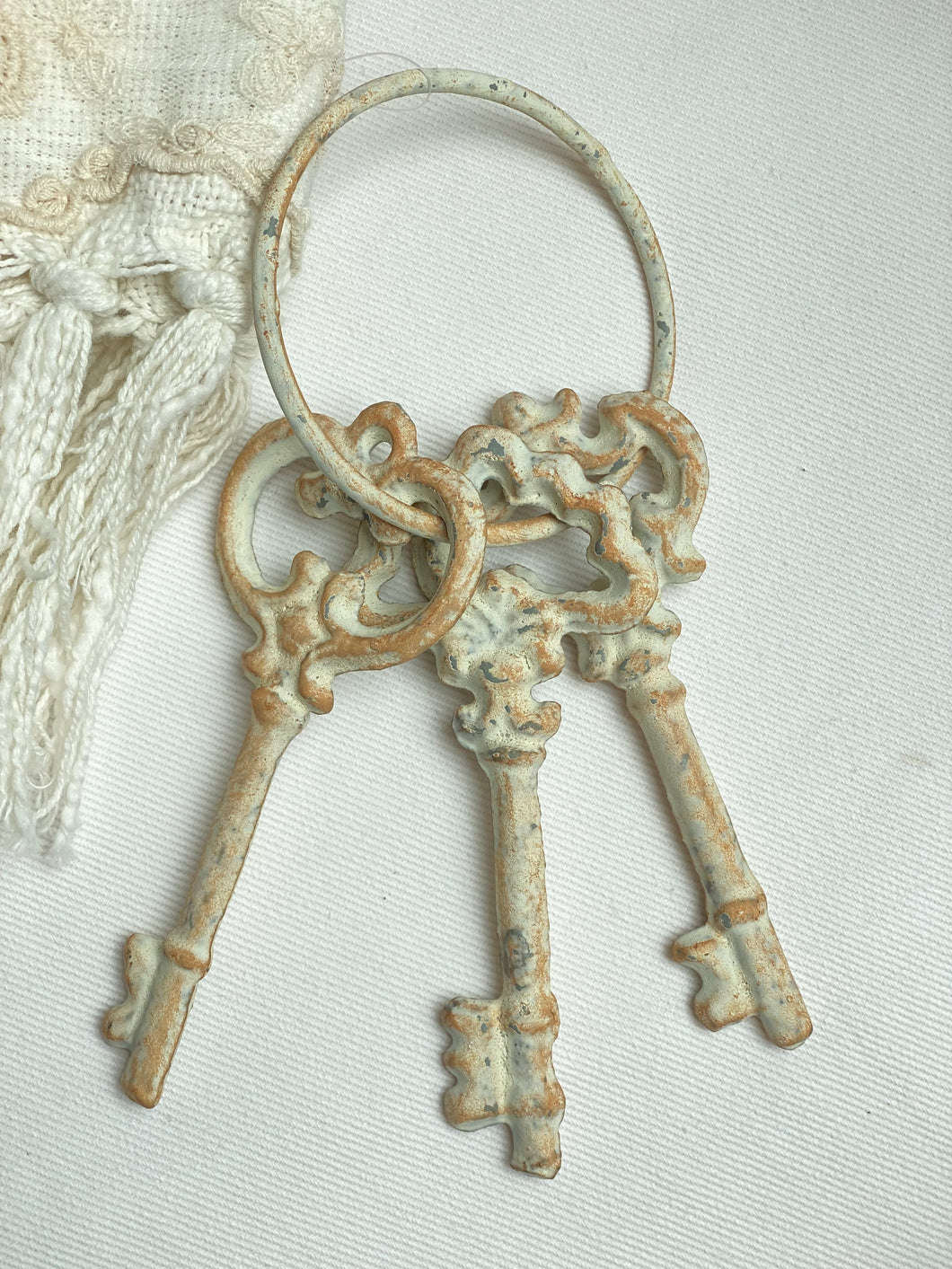 Set de 3 clefs métalliques H19xL9cm