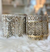 Charger l&#39;image dans la galerie, Photophore antique laiton H16xL10cm
