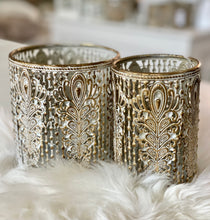 Charger l&#39;image dans la galerie, Photophore antique laiton H13xL9cm
