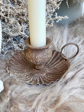 Charger l'image dans la galerie, Porte chandelle métallique antique moka H6xL10cm
